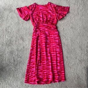 Pink and Red Dress